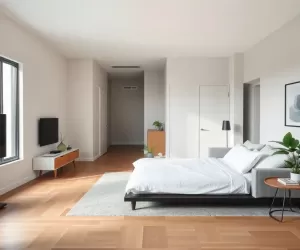 Salon z sypialnią inspiracje