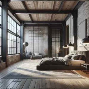 Sypialnia W Stylu Loftowym